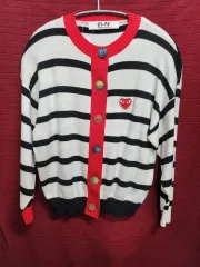 コム・デ・ギャルソン PLAY ストライプ カーディガン