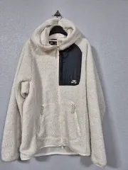 ナイキ SB フリース フーデッド ジップアップ アイボリー 55 66