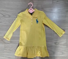 ポロ ラルフローレン イエロー ガールズ ワンピース 3T
