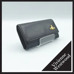 ✱Vivienne Westwood（ヴィヴィアンウエストウッド）✱キーケース ブラック 黒 レザー ゴールドオーブ 4連 鍵収納 メンズ レディース 美品 ギフト