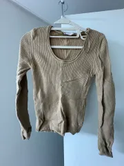 ザラ ベージュ ヤナギ カーディガン