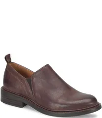 ソフト レディース シューズ スリッポン・ローファー レザー Sofft Naisbury II Leather Shooties Cocoa Brown ブラウン
