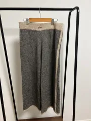 グレー チェック ウール スカート 5101