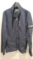 ナショナルジオグラフィック ネイビ メンズ ジップアップ ジャケット