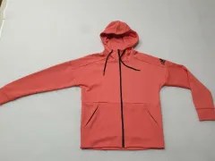 アディダス オレンジ色 フードジップアップ レディース 95サイズ