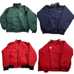 古着卸 まとめ売り ウォームアップ ジャケット 4枚セット (メンズ XL ) スタンドカラー シェルドシンチラ型 中古 古着 ND4635