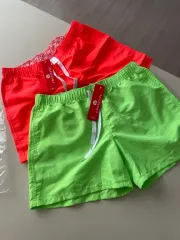 (新品) ハーフパンツ XL オレンジ/蛍光 グリーン 2点 まとめ