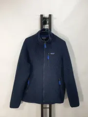 パタゴニア レトロ ファイル フリース シープスキン ボア ジャケット ネイビー m