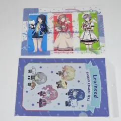 まとめ売り) プロジェクトセカイ プロジェクトセカイ カラフルステージ！ レオニ さき サンリオ コラボ クリアファイル