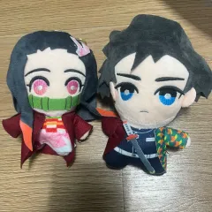 鬼滅の刃 禰豆子/義勇 ぬいぐるみ セット キーホルダー