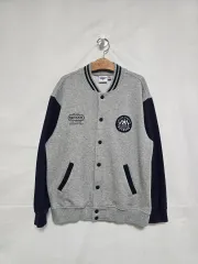 アウトドア グレー ネイビー 起毛 ブルゾン ジャケット キッズ 150-155 0113