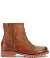 フライ レディース シューズ ブーツ・レインブーツ レザー Frye Veronica Inside Zip Distressed Leather Booties Bronze