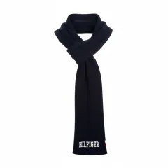 タミーヒルフィガー ネイビー ロング マフラー
