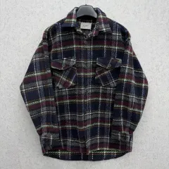 95 レディース CHECK ウール オーバーサイズ ジャケット