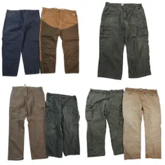 古着卸 まとめ売り カーハート Carhartt ダック パンツ 7枚セット (メンズ 40 /42 /44 /46 /48 ) カーゴ ハンティング 中古 古着 NE0158