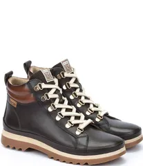 ピコリーノス レディース シューズ ブーツ・レインブーツ レザー Pikolinos Womens Vigo W3W Leather Lug Sole Booties Forest フォレストのサムネイル