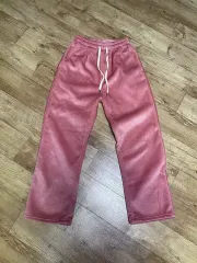 ピンク コーデュロイ 起毛 パンツ (free)