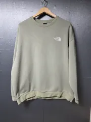 THE NORTH FACE ザノースフェイス スウェット Tシャツ カーキ サイズ 110 オーバーサイズ