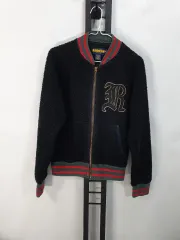 ポロラルフローレン ラグビー フリース シープスキン ボア ブルゾン ジャケット ブラック xs