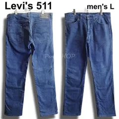 Levi's　リーバイス　511　W34（約89cm　W35相当）　スリムデニム　ストレッチ　ダークブルー　メンズ