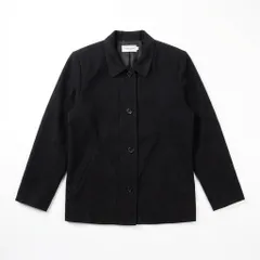 [D-1] 黒 テーラードジャケット 無地 長袖