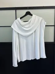 ZARA 新品 / ドレープ アシンメトリー ブラウス Tシャツ