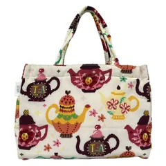 FEILER(フェイラー) トートバッグ - 白×ピンク×マルチ