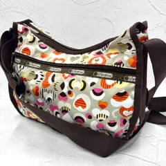 【美品】LESPOTRSAC/レスポートサック ショルダーバッグ ハート柄/総柄 斜め掛け/クロスボディ レディース バック