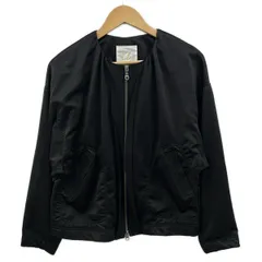 aA(アルファエー) ブルゾン サイズ38 M レディース美品  - 黒 クルーネック/春/秋物/ジップアップ