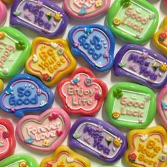 【s170】1セット 6個入り 120円 デコパーツ ホイップデコ ハンドメイド 資材