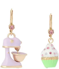 ベッツィジョンソン レディース アクセサリー ピアス・イヤリング Betsey Johnson Sweetheart Cupcake Mismatch Drop Earrings PinkGold ピのサムネイル
