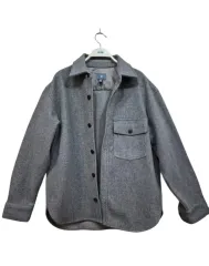 H&M ウールブレンドシャツジャケット M / ブラウン / オーバーサイズ