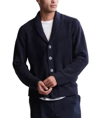ベアフットドリームス メンズ アウター カーディガン Barefoot Dreams CozyChic Ultra LiteR Cardigan Indigo インディゴのサムネイル