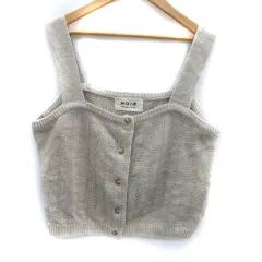 シャンブルドゥシャーム chambre de charme MALLE ビスチェ スクエアネック リネン F ベージュ /SM27のサムネイル