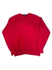 ヴィンテージ 90s ポロ ラルフローレン ジャパン スウェットシャツ スウェット レッド L