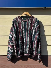 CROFT & BARROW 3D テクスチャ ニット セーター