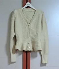 (新品)ショルダーパフカーディガン