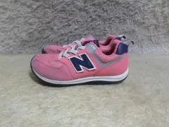 170 ニューバランス 574 キッズ 子供靴 ジュニア ピンク シューズ