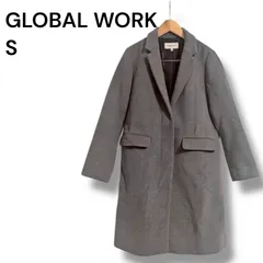 a2364 GLOBAL WORK ウールライク チェスターコート グレー Sサイズ
