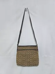 COACH コーチ シグネチャー スクエア クロスバック ブラウン 0114