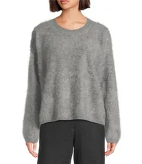 エイリーンフィッシャー レディース アウター ニット・セーター セーター ニット Eileen Fisher Cashmere Fluff Knit Round Neck Long Sleeve Sweater Ash アッシュ
