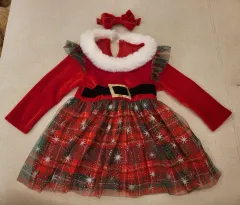 (18 24ヶ月)レディース クリスマス ONE PIECE + ヘアバンド セット 出品
