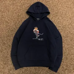 XL ポロラルフローレン ガールズ クマ ネイビー フーディー