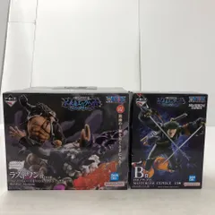 02w23778 一番くじ ワンピース 未来島エッグヘッド~Burst of Energy~  フィギュア２点セット ラストワン賞 バーソロミュー・くまVSジェイガルシア・サターン聖 Revible Moment/B賞 ロロノア・ゾロ ※未開封【中古品】