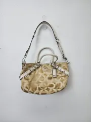 コーチ シグネチャー ショルダーバッグ トートバッグ アイボリー