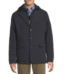 ダニエル クレミュ メンズ アウター ジャケット・ブルゾン ブレザー ジャケット Cremieux Blue Label Herringbone Hooded Blazer Jacket Navy ネのサムネイル