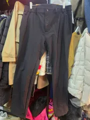 ブラック メンズ ウエストゴム ズボン 弱起毛