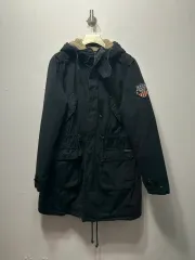 Tommy Hilfiger レディース フード ロング ブラック マウンテンパーカー M