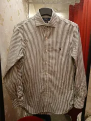 7/16 ポロ ラルフローレン ストライプ シャツ S