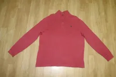 (110) 1369 ポロ/トーンダウンオレンジ ジップアップニット